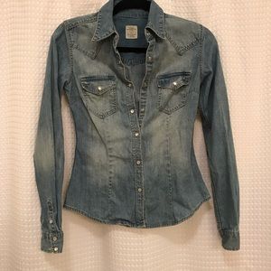 H&M LOGG blue jean jacket
